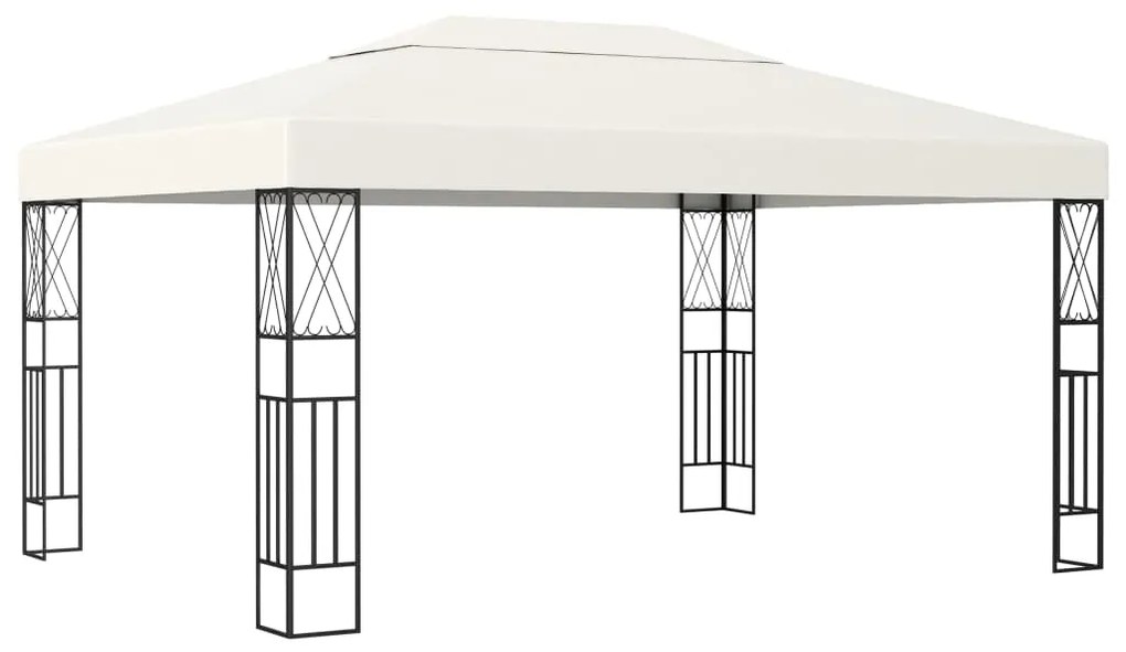 Gazebo 3x4 m Crema in Tessuto