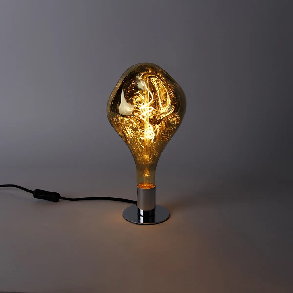 Lampadina LED dimmerabile E27 G165 specchio oro 6W 100lm 1800K