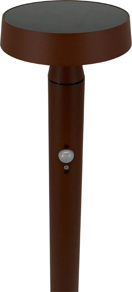 Lampioncino da Giardino Solare 600 Lumen "LMS-092" Corten