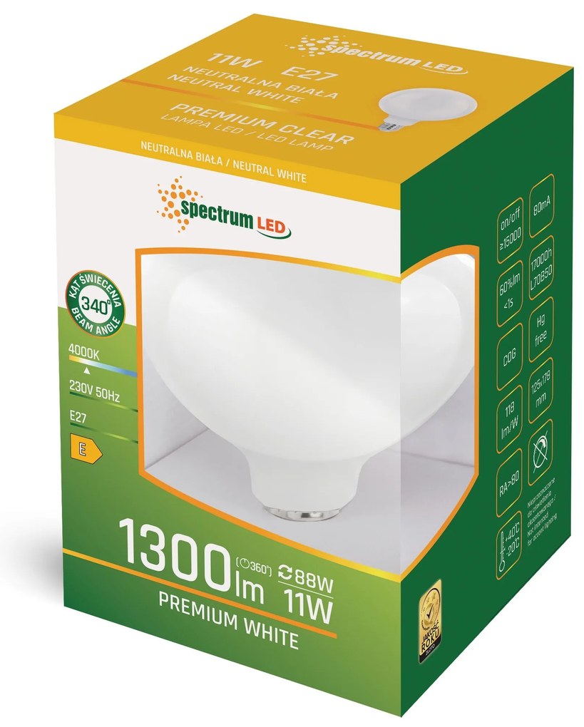 Lampadina LED Neutral E-27 230V 11W 14368