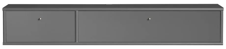 Mobile TV antracite 136x22 cm Mistral - Hammel Furniture