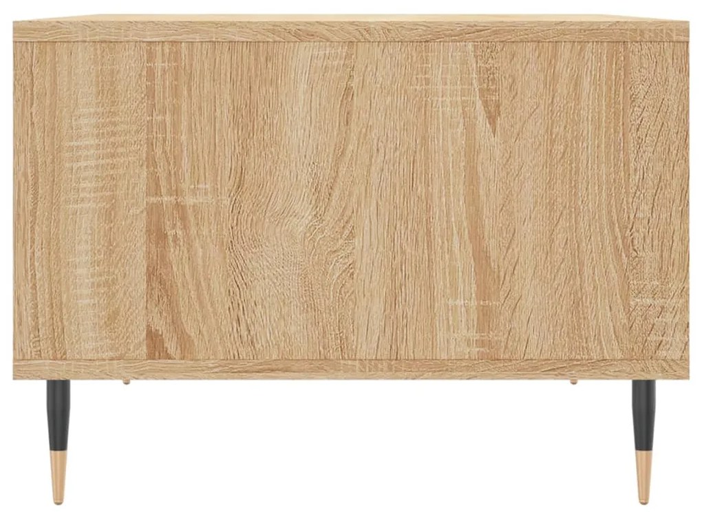 Tavolino salotto rovere sonoma 60x50x36,5 cm legno multistrato