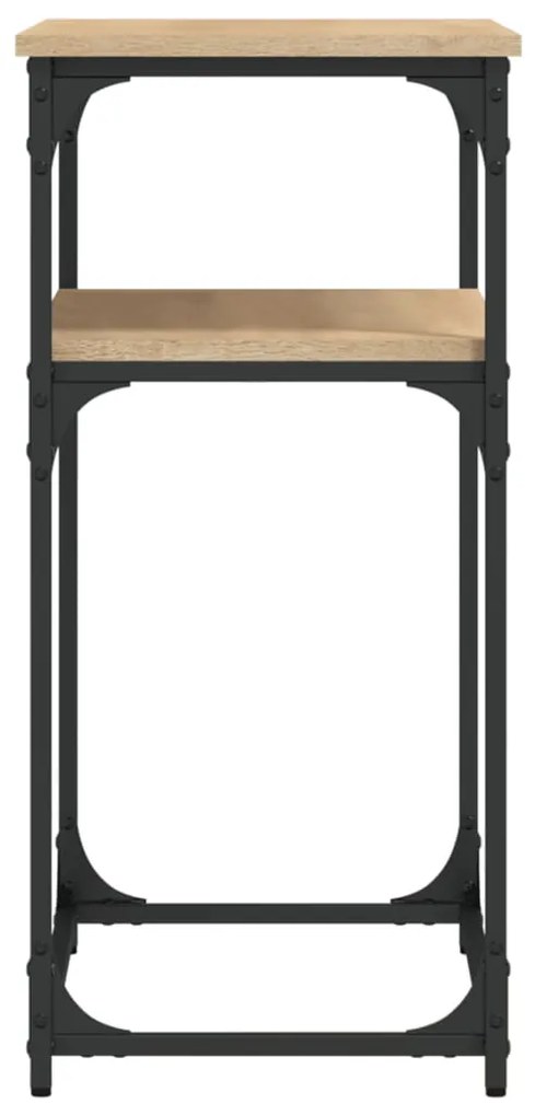 Tavolino consolle rovere sonoma 75x35,5x75cm legno multistrato