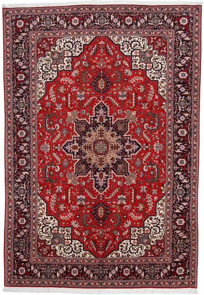 Tabriz Tappeto 360 x 240 Blu (Iran) Annodato A Mano