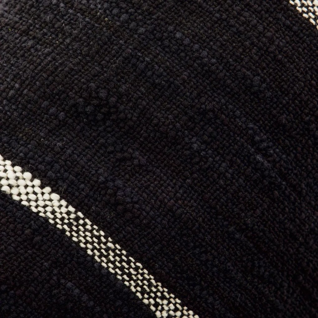 Tikamoon - Federa in cotone 60x40 cm Tuur nera