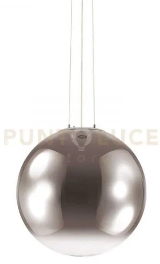 Mapa clear lampadario sospeso in vetro cromo sfumato d.50cm 1 luce ...