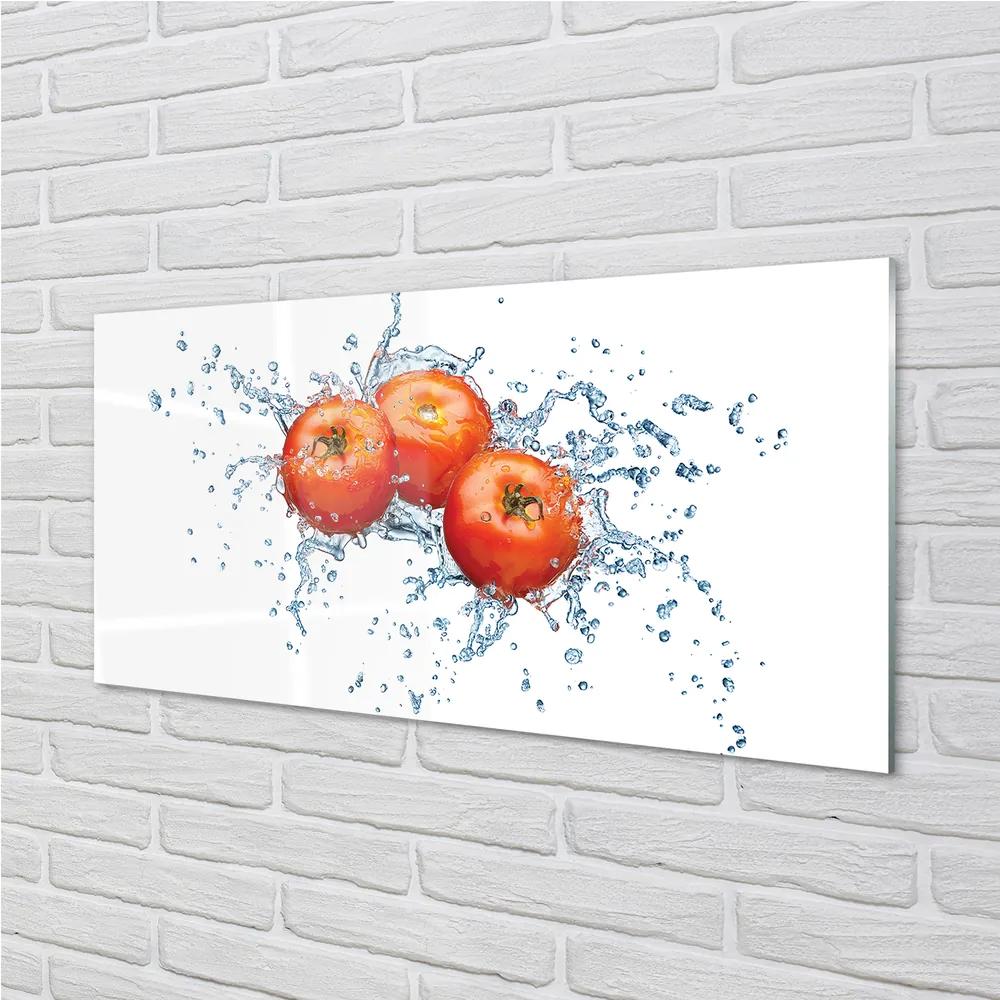 Pannello paraschizzi cucina Pomodori d'acqua 100x50 cm