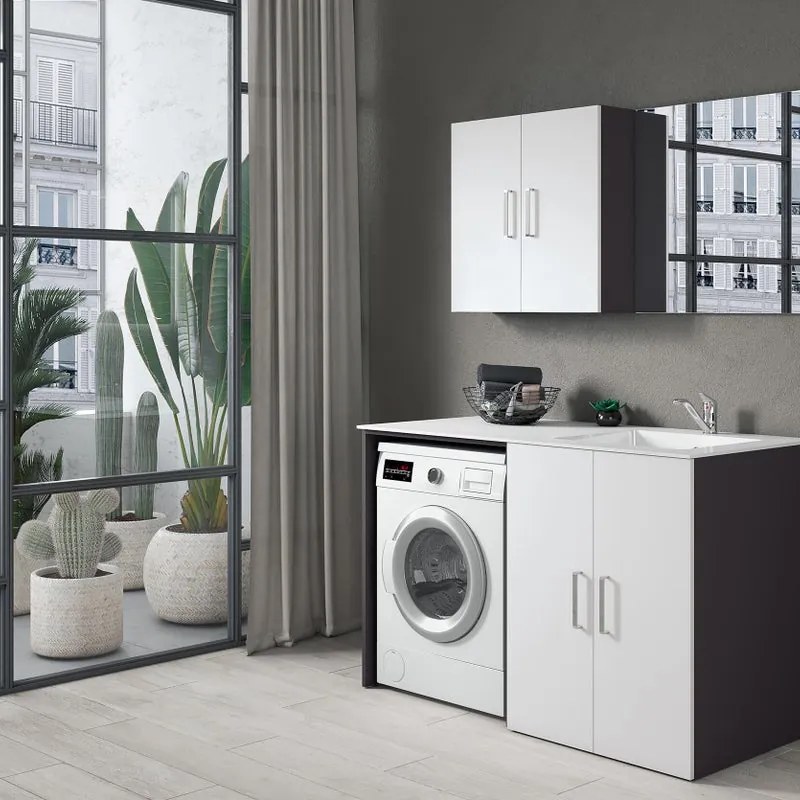 Lavatoio per bucato in resina bianco Desi  vasca destra L141 P68 p68 cm