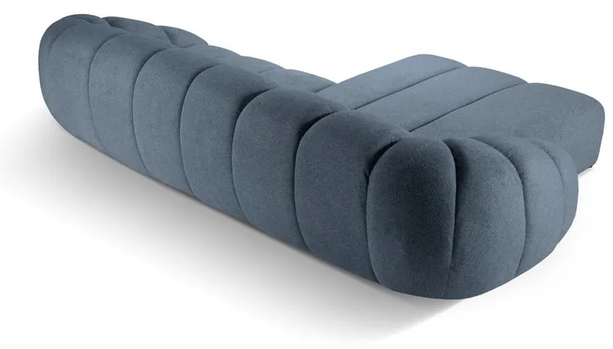 Divano angolare blu (con penisola a sinistra) Diana – Micadoni