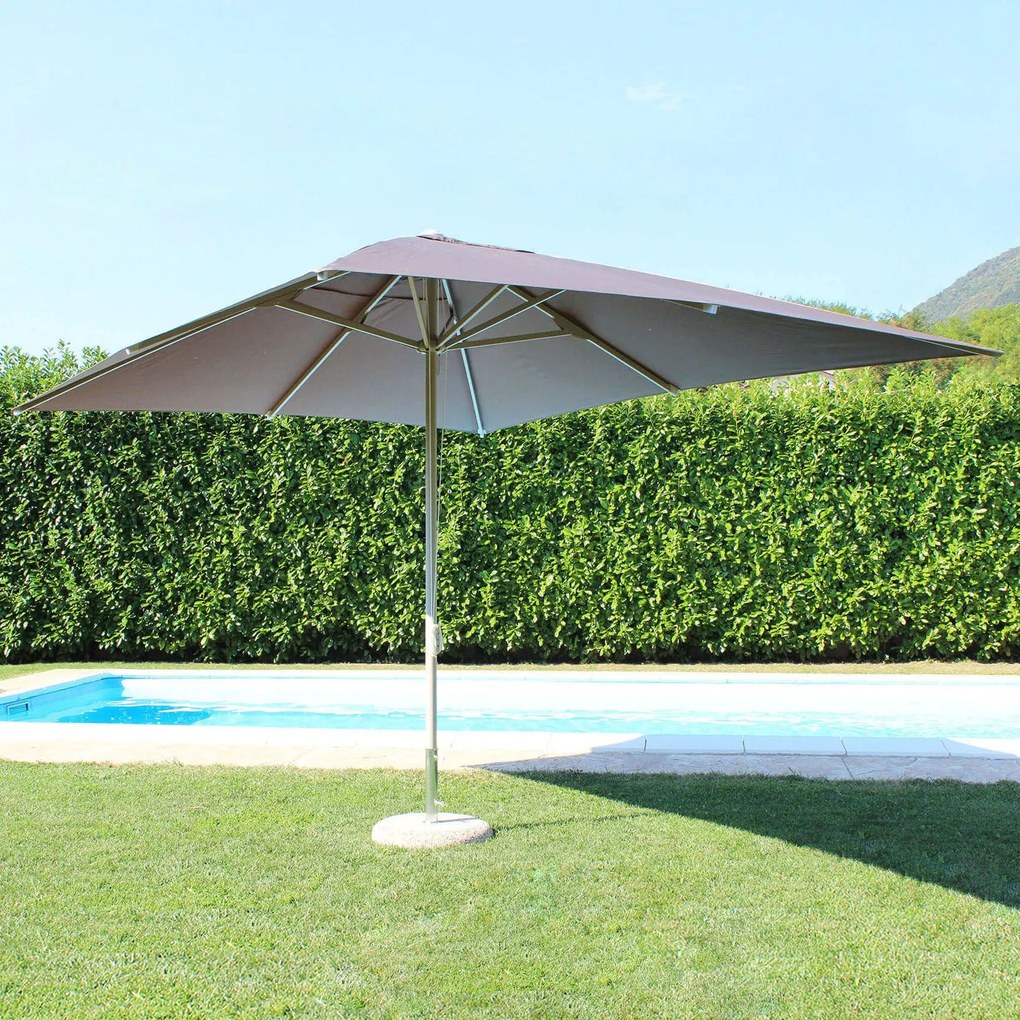 NICOLAUS - ombrellone in alluminio 3 x 4 m