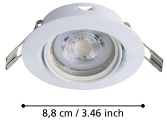 Eglo 901756 - SET 3x Lampada LED da incasso FAVAZZINA 1xGU10/4W/230V bianco