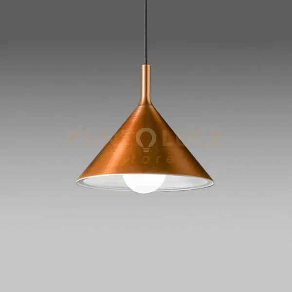 Barbie s/g - lampadario a sospensione in alluminio rame/bianco opac...