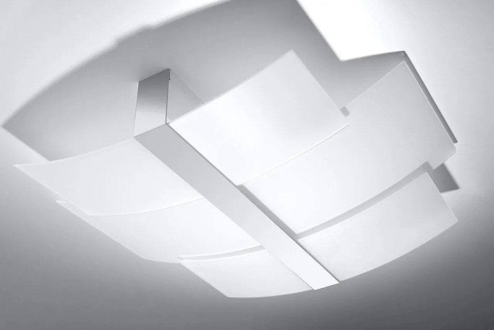 Plafoniera da soffitto in Acciaio e Vetro CELIA 3xE27 da interno