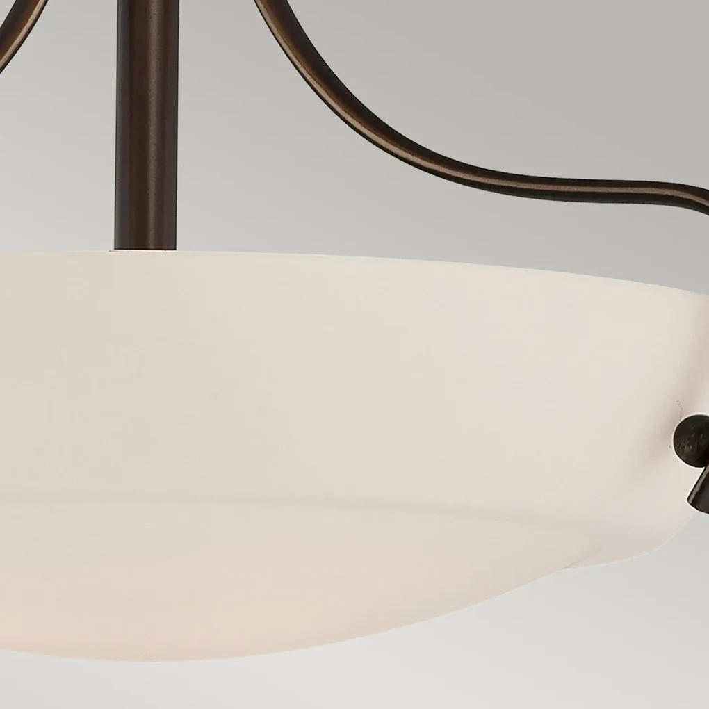 Lampadario Contemporaneo Chantilly Metallo Bronzo Palladiano 3 Luci E27