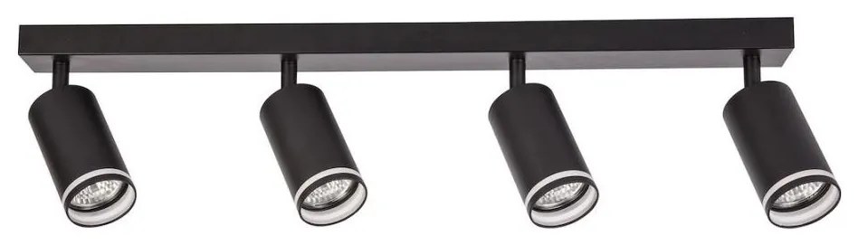 Faretto PIPE 4xGU10/10W/230V nero