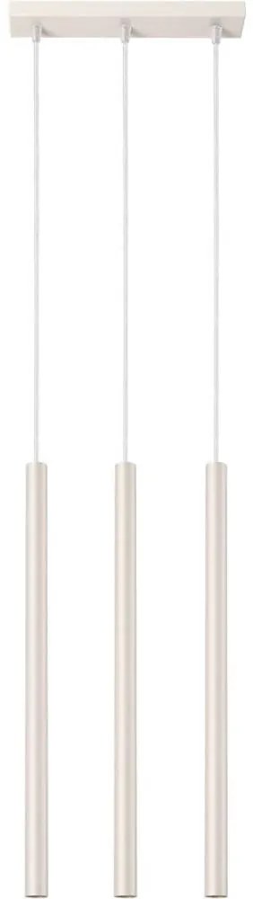 Sollux SL.1514 - Lampadario a sospensione con filo PASTELO 3xG9/8W/230V color crema