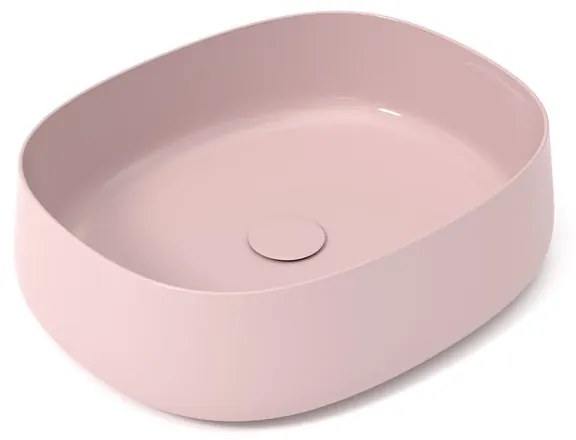 Lavabo da appoggio ovale in ceramica multicolore