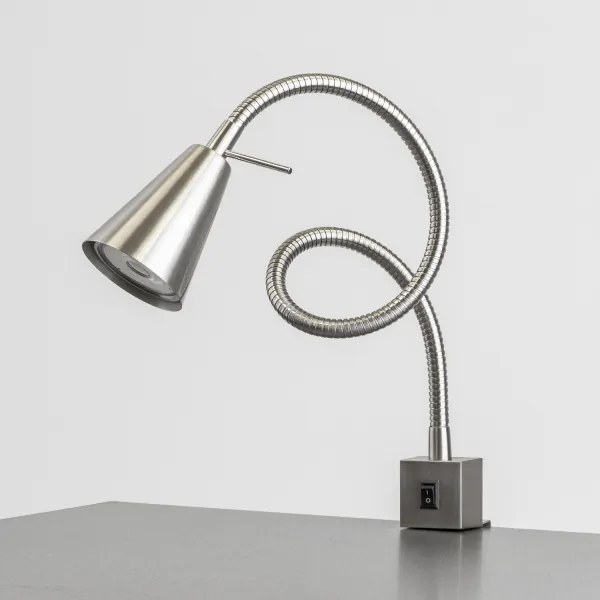 Lampada LED con clip 1xGU10/4,7W/230V cromo satinato