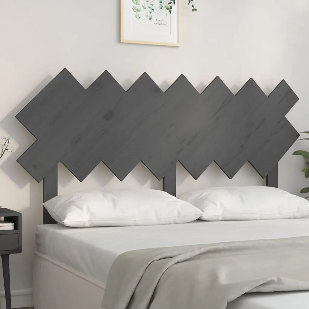 Testiera Per Letto Bianca 151,5x3x81 Cm Legno Massello Di Pino /