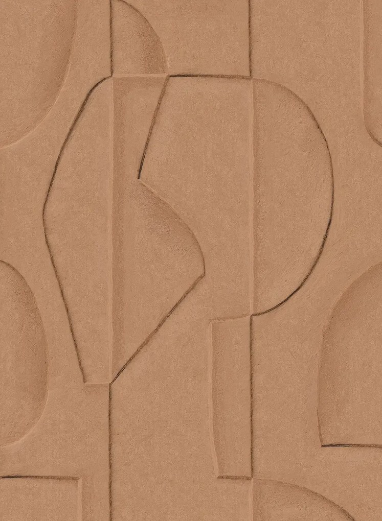 Eijffinger Carta da parati panoramica Sculpted Clay - Terra