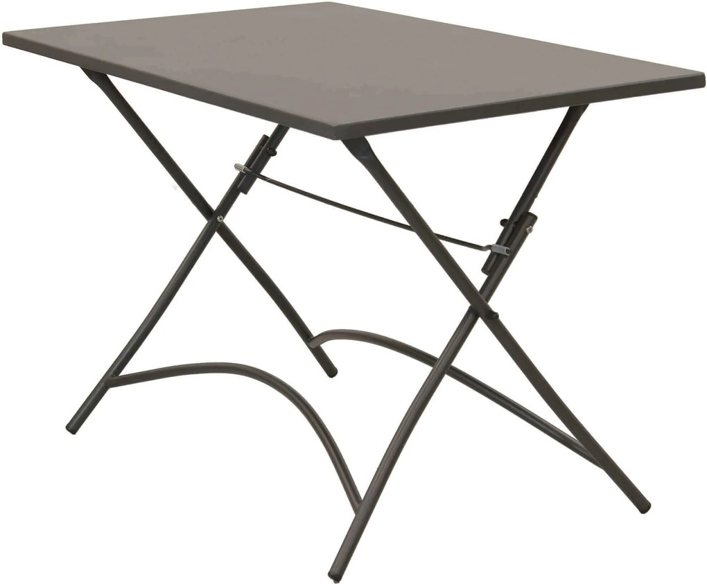 ROMANUS - set tavolo in metallo cm 110 x 70 x 72 h con 4 sedie Viper