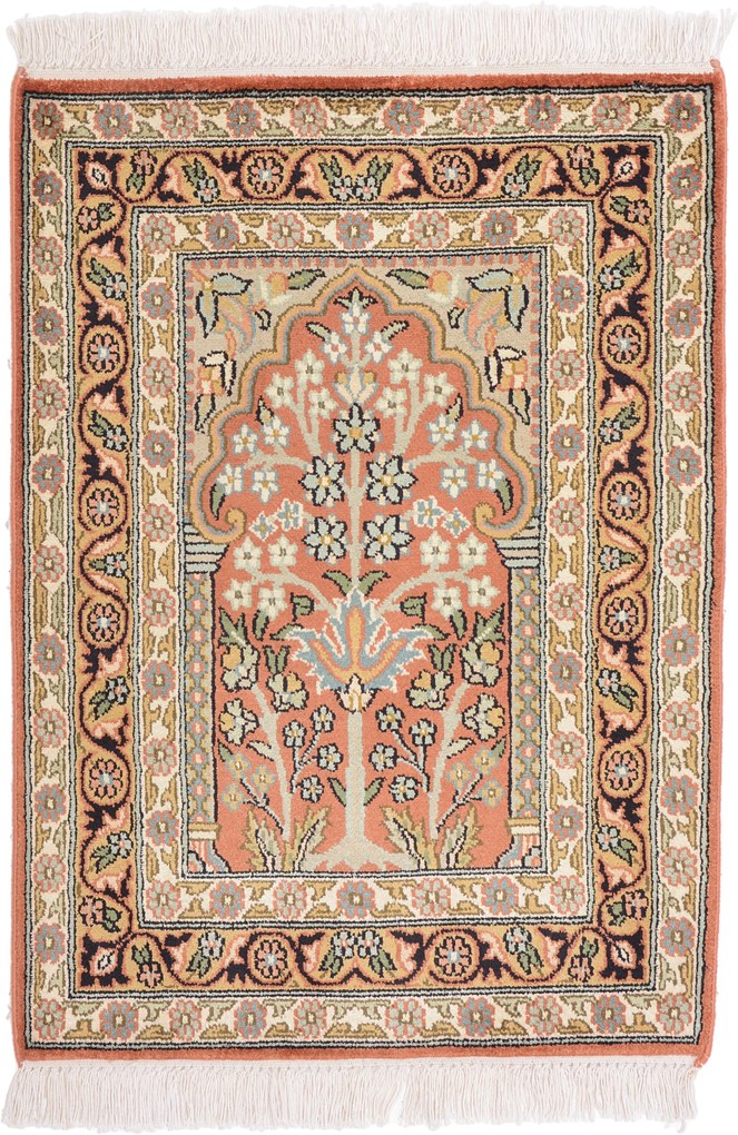Cashmere Silk Tappeto 50x60 (Indian) Annodato A Mano