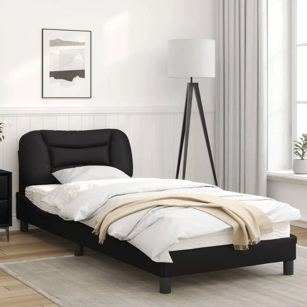 Giroletto con luci led nero 90x200 cm in similpelle