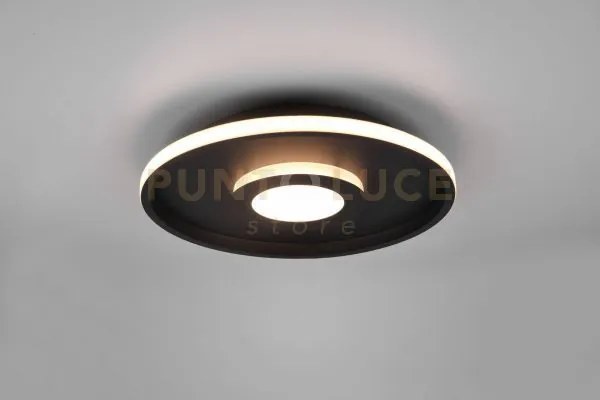 Ascari h2o plafoniera led 35w 4100lm, 3000k nero con dimmerazione c...