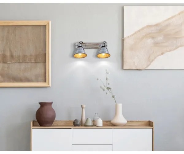 Globo 15366Z-2 - Faretto GÜNTHER 2xE27/60W/230V