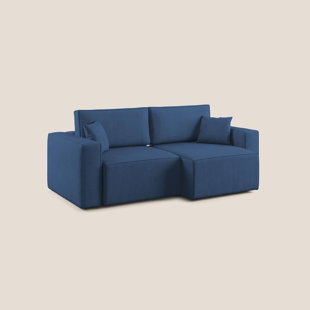 Morfeo divano con sedute estraibili in morbido tessuto impermeabile T02 blu