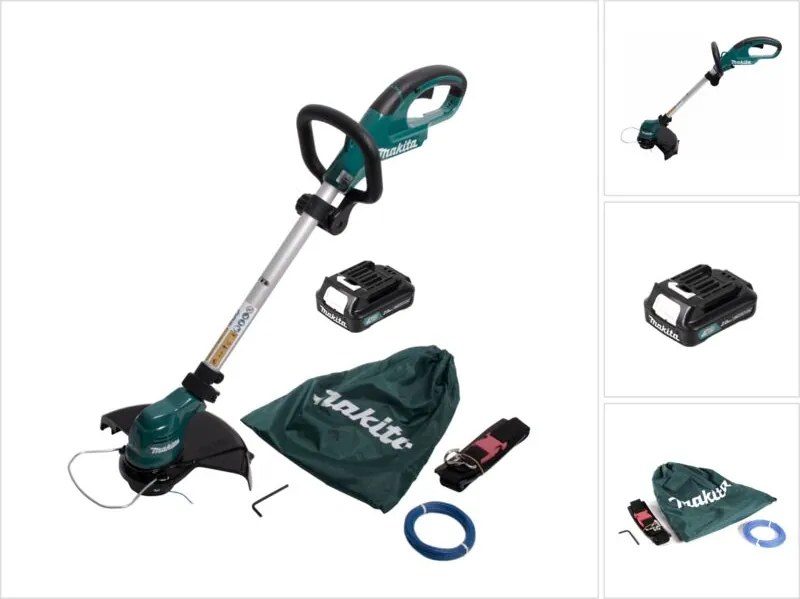 Tagliaerba a batteria Makita ur 100 DA1 10,8V + 1x batteria ricaricabile 2,0Ah + 1x testa a filo e accessori - senza caricabatterie
