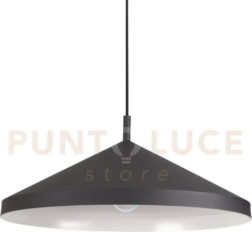 Yurta lampadario sospeso 1 luce attacco e27 nero 50cm in metallo