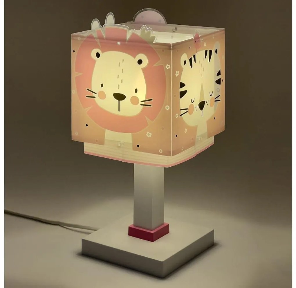 Dalber 63111S - Lampada per bambini JUNGLE 1xE14/8W/230V rosa