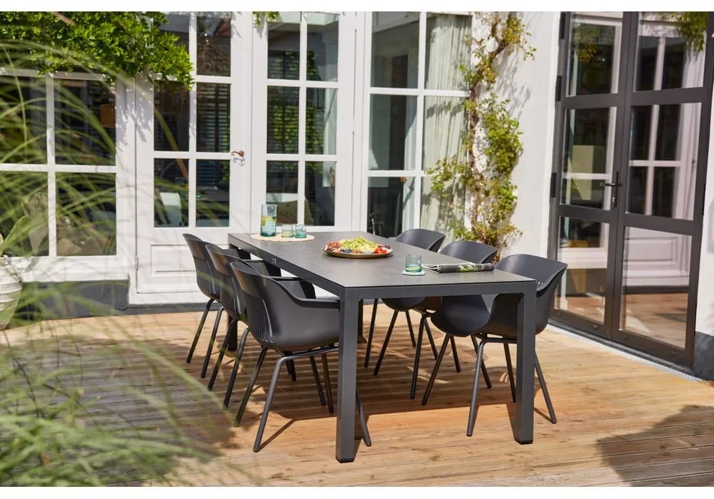 Set di 2 sedie da giardino in plastica grigio scuro Jill Rondo - Hartman