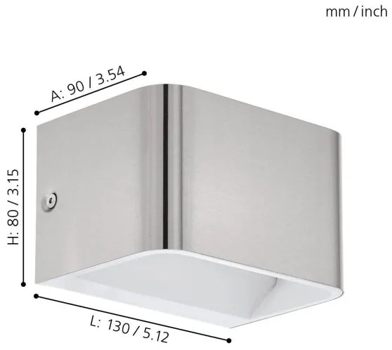 Eglo 98424 - Applique a LED SANIA LED/6W/230V