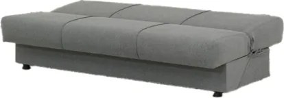 Divano Letto 3 Posti 190x81x90 Con Contenitore Cosy Lumos Grigio