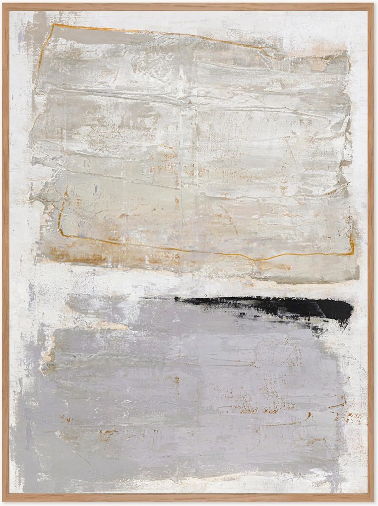 Quadro su tela dipinto a mano con cornice in legno Scenario