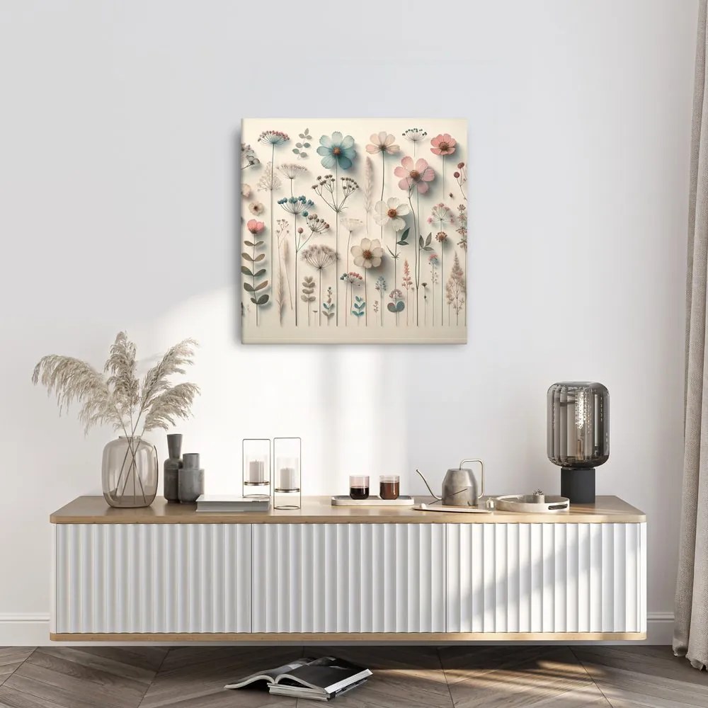 Quadro su tela – Fiorellini di prato in stile romantico