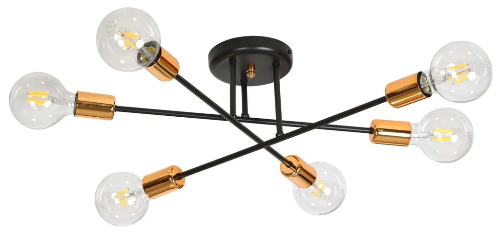 Lampadario VEKEN 6B BLACK
