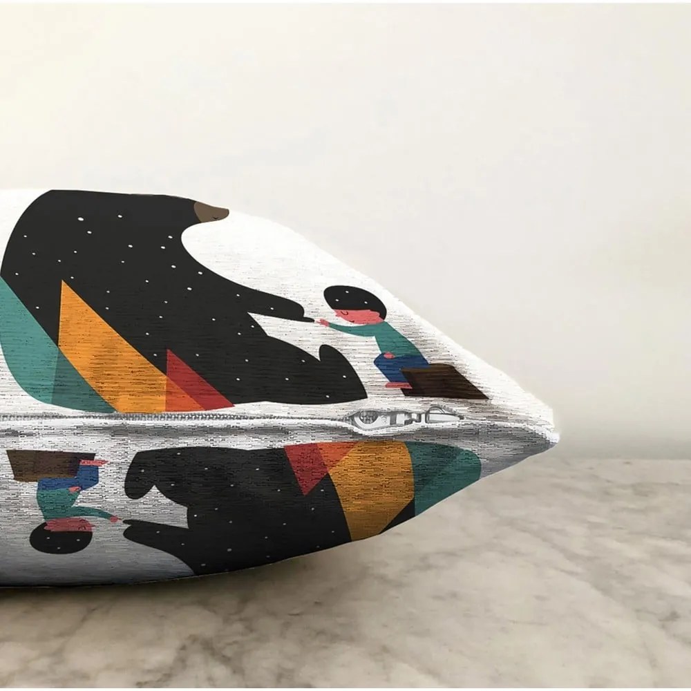 Federa con orso in misto cotone, 55 x 55 cm - Minimalist Cushion Covers