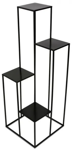 Portafiori 110x40 cm nero