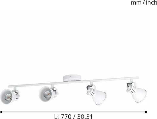 Eglo 98396 - Luce Spot a LED SERAS 4xLED/3,3W/230V