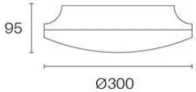 Hilton plafoniera tonda 30w led 3000k bianco