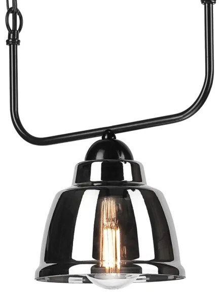 Lampadario a sospensione con catena MARIO 1xE27/60W/230V cromo