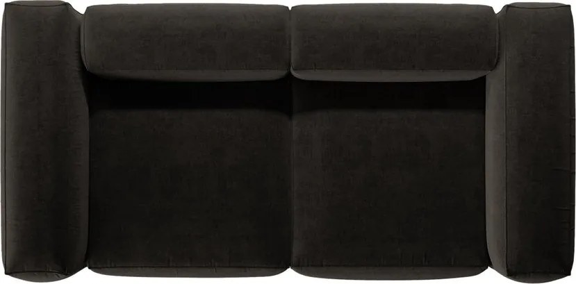 Divano nero 224 cm Bergamo – Cosmopolitan Design