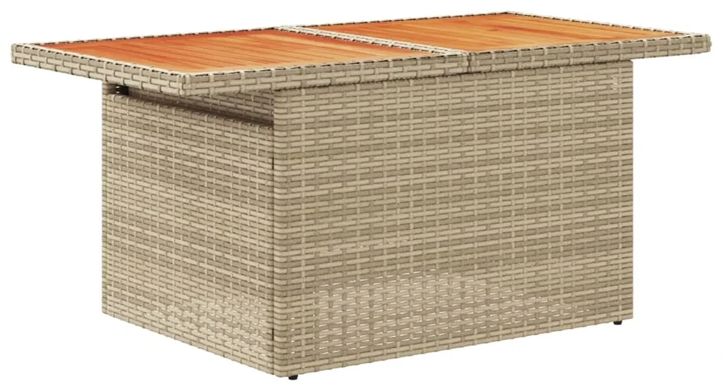 Set divano da giardino 6 pz con cuscini beige in polyrattan