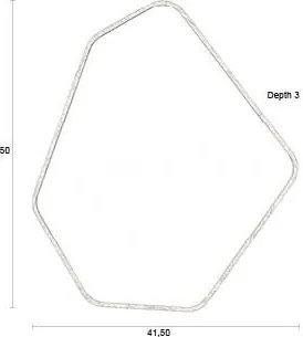 Specchio da parete con telaio in legno massiccio 41,5x50 cm Bryn – Dutchbone