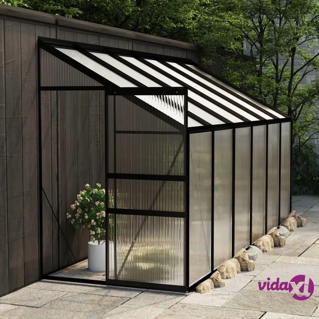 vidaXL Serra Antracite in Alluminio 7,77 m³