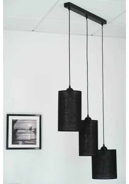 Brilagi - Lampadario a cavo TUBES 3xE27/15W/230V nero