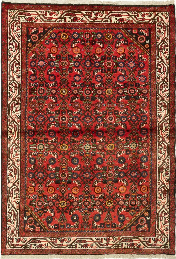Hamedan Tappeto 150x110 (Iran) Annodato A Mano